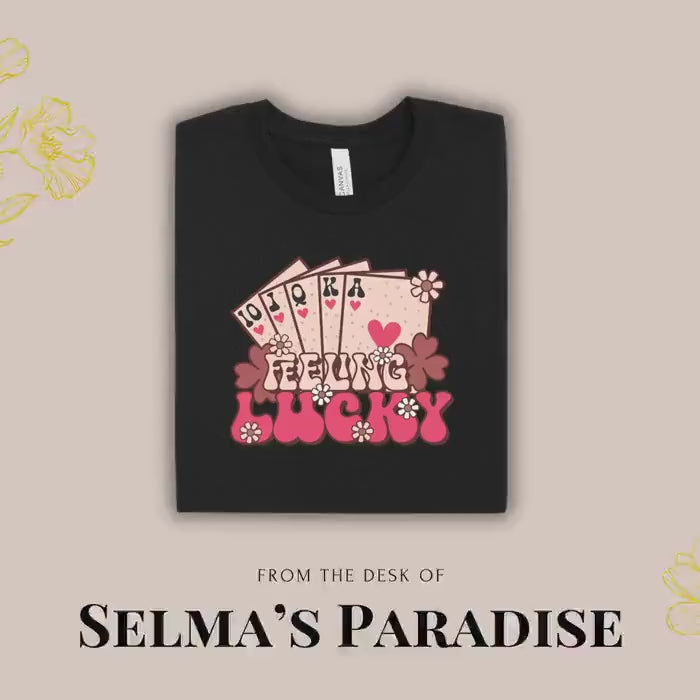 Feeling Lucky Valentine T-Shirt: Personalized Unisex Tee