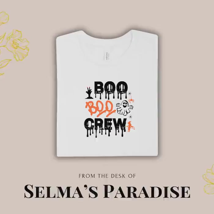 Personalized Boo Crew Shirt: Custom Halloween T-Shirt