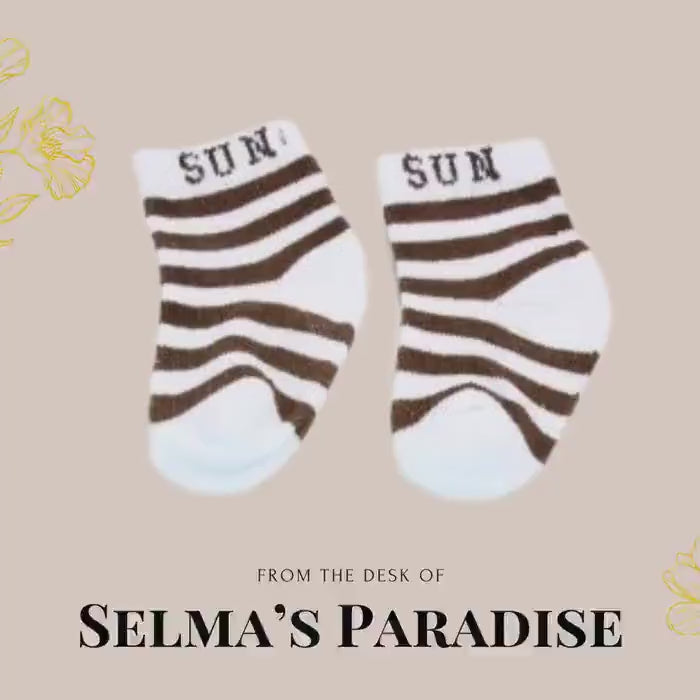 Newborn Cotton Baby Socks: Multi-Color, Anti-Slip, 0-6 Months