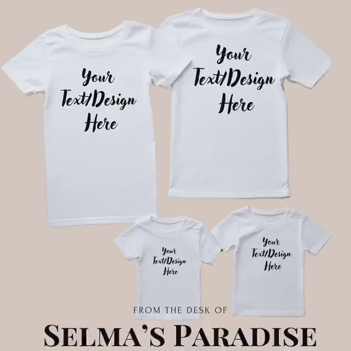 Custom Family Shirt - Personalized Trendy Short Sleeve Matching Tee for Vacation & Stylish Family Outfits