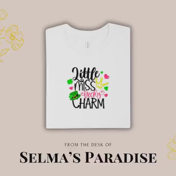 Little Miss Lucky Charm Shirt: St. Patrick's Day Kids T-Shirt