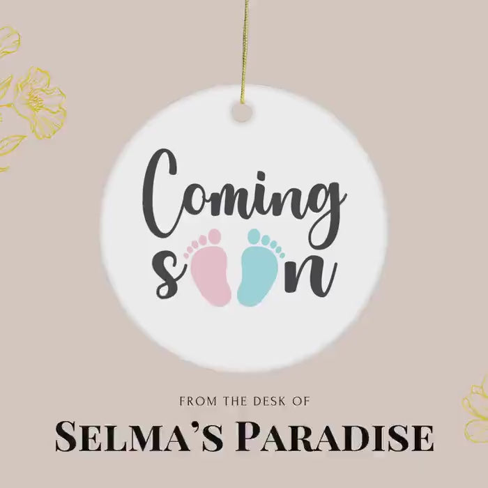 Personalized Ceramic Christmas Ornament: Custom Holiday Keepsake