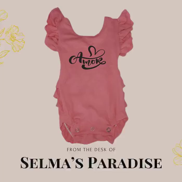 Personalized Spanish "Te Amo" Baby Girl Onesie: Custom Shower Gift