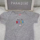 Born to Rule Baby Girl Onesie: Gray Cotton Bodysuit, 9 Months