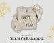 Embroidered 'Happy New Year' Sweatshirt: Unisex Cozy Pullover
