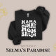 Personalized Mama Sweatshirt: Custom Text Trendy Crewneck