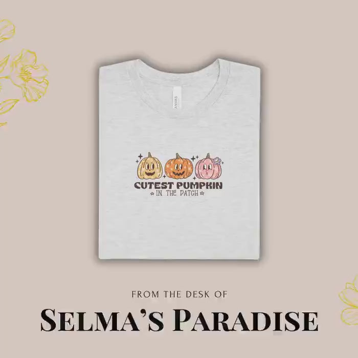 Tops and Tees Kids Halloween Shirt, Cutest Pumpkin Tee, Spooky Season Unisex T-Shirt, Trendy Birthday Gift for Kids