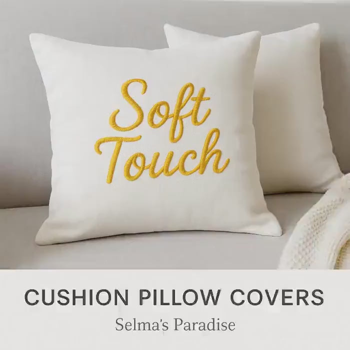 White Pillow Cover – 15.7x15.7in (40x40cm) Blank Burlap Cushion Case for DIY Sublimation, Embroidery, or Vinyl