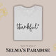 Thankful Embroidered Tee: Unisex Cotton-Poly Blend T-Shirt