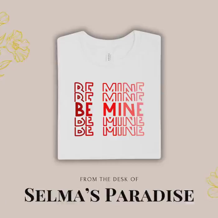Personalized Valentine's Day T-Shirt: Be Mine Design, Custom Unisex Tee