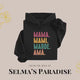 Rainbow Mama Letter Sweatshirt, Personalized Crew Neck Autumn Winter Spanish Style Cozy Pullover