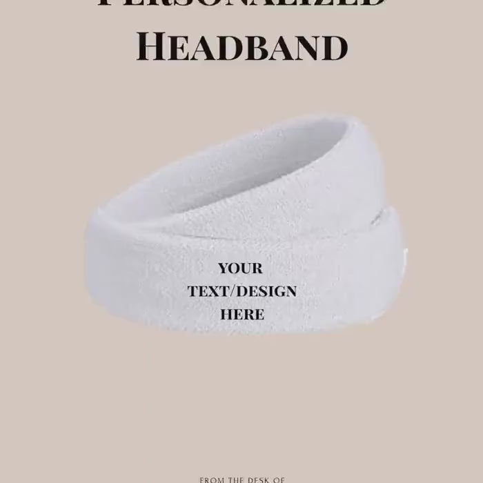 Sports Headbands for Men & Women Moisture Wicking Terry Cloth Sweatbands Running, Basketball, Yoga, Tennis, Gym Workouts