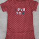 Love You Baby Girl Onesie: Red Polka Dot 12-Month Bodysuit