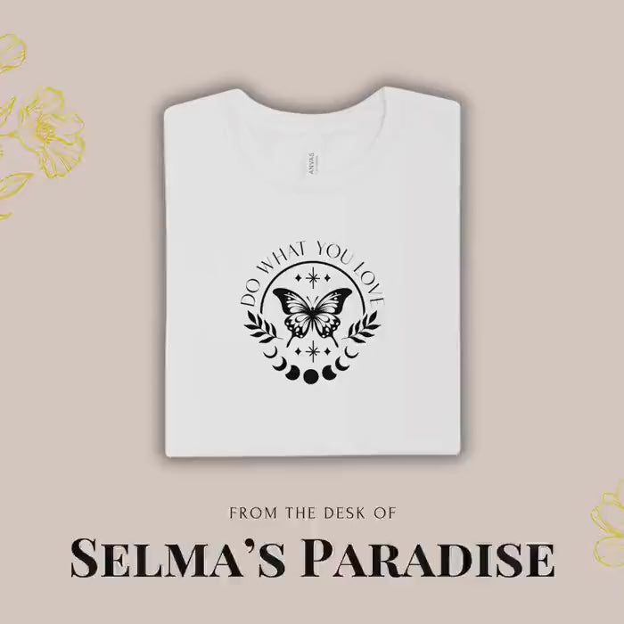 Personalized Butterfly T-Shirt: Celestial Moon Design