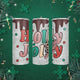 Personalized Holly Christmas Tumbler: 20oz Insulated Water Bottle