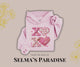 XOXO Heart Hoodie | Embroidered Style Pink Valentine's Day Sweatshirt