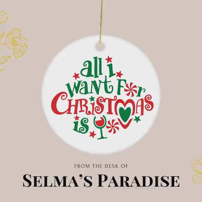 Custom Ornament | Personalized Decor  Ceramic Holiday  | Modern Christmas Decoration  Festive