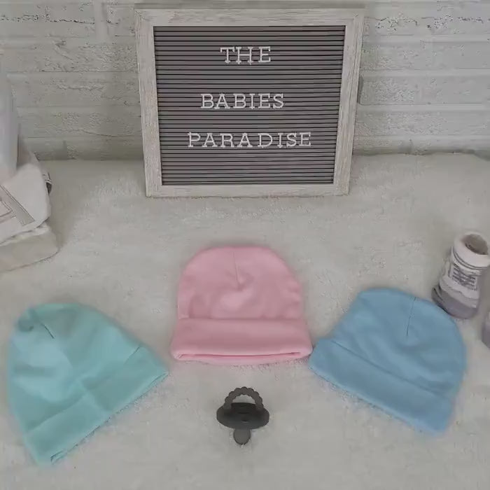 Personalized Baby Beanie: Custom Cotton Newborn Hat