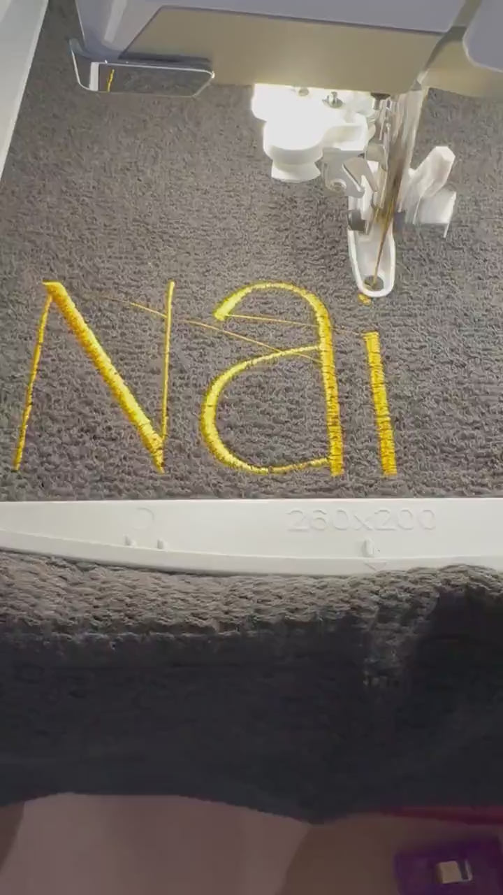 Custom Embroidered Hand Towel: Personalized Cotton-Poly Blend Gift