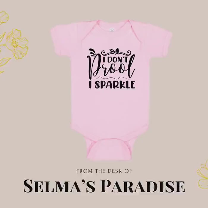Personalized Onesie - I Don't Drool Print, Newborn Girl & Boy Outfit, Unisex Gift, Baby Clothes