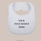 White Baby Bib: Soft Fabric, DIY Embroidery & Sublimation