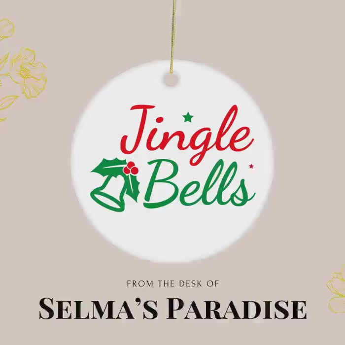 Personalized Ceramic Christmas Ornament: Custom Holiday Keepsake