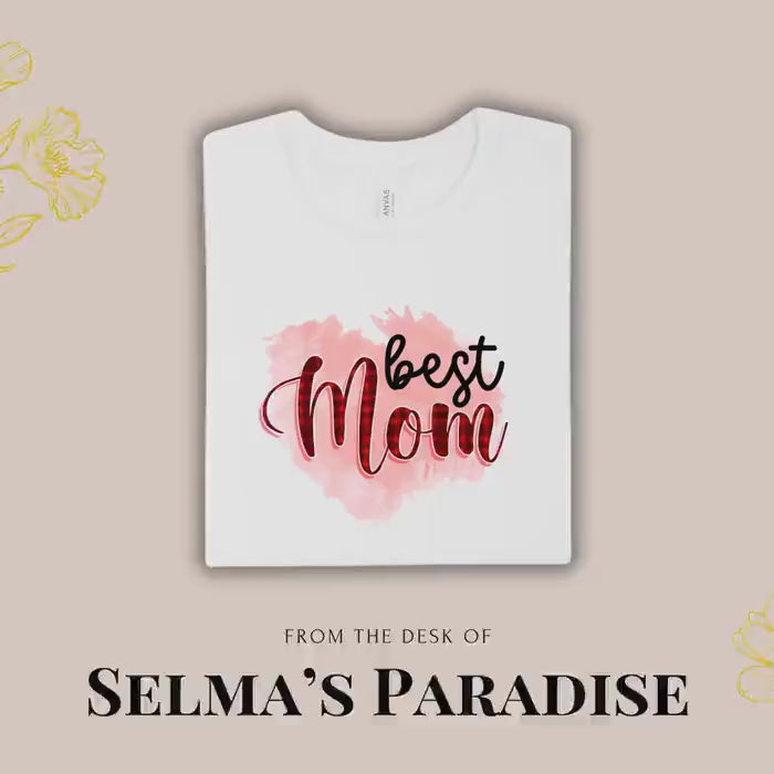 Mom Personalized Family Tee, Custom Unisex Short Sleeve Day Gift, Graphic Printed T-Shirt