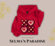 Red XOXO Valentine's Day Hoodie | Plush Unisex Sweatshirt