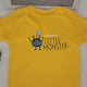 Mommy's Little Monster Onesie: Yellow Baby Bodysuit, 9 Month