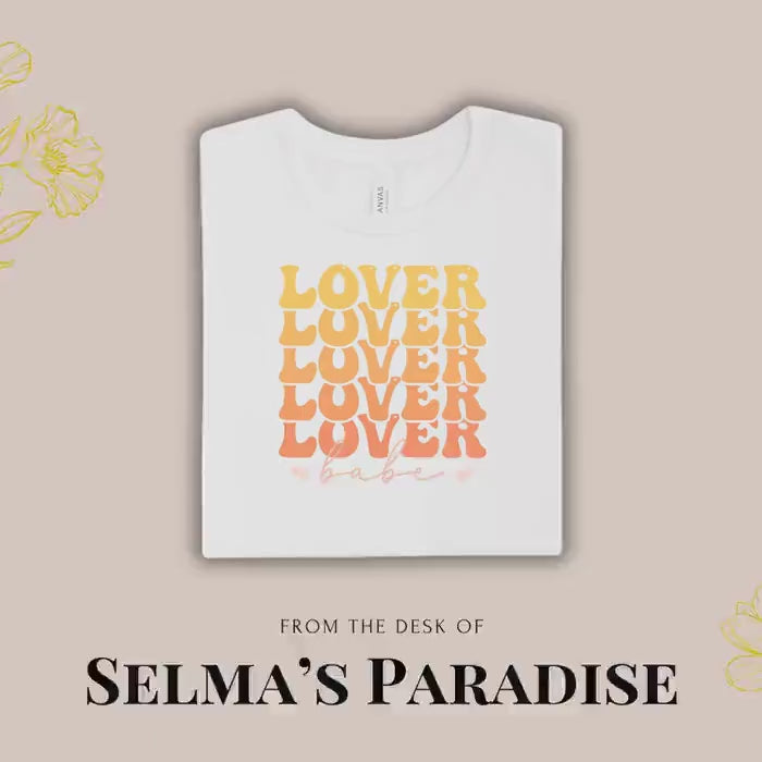 Lover Design T-Shirt, Unisex Soft Tee, Personalized Valentine Gift
