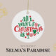 Custom Ornament | Personalized Decor  Ceramic Holiday  | Modern Christmas Decoration  Festive