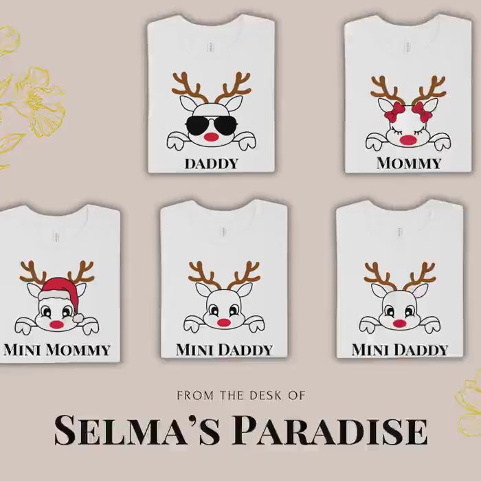 Personalized Family Christmas T-Shirt: Custom Holiday Matching Tee