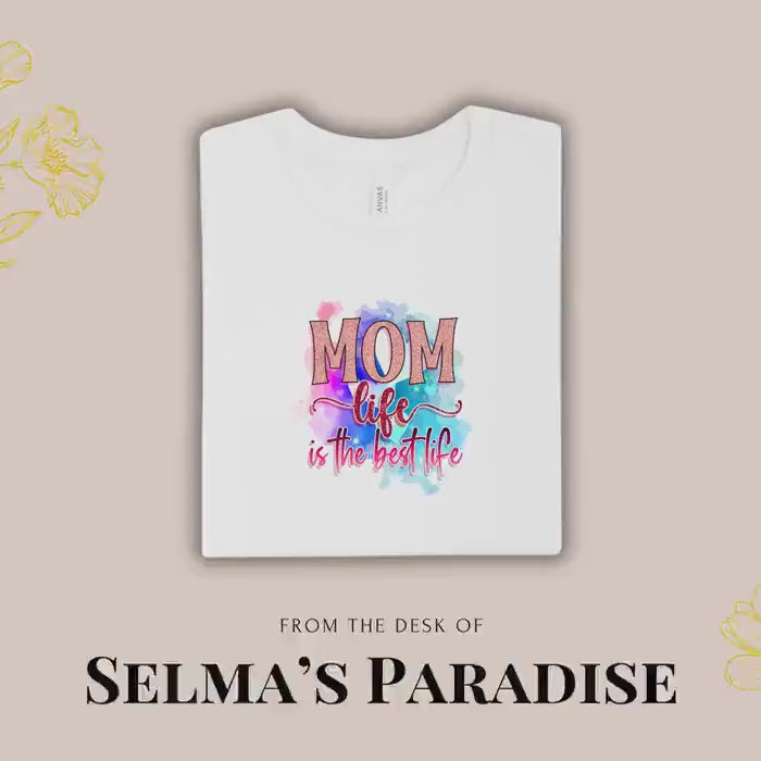 Mom Life Is The Shirt, Personalized Unisex Family Tee, Custom Short Sleeve Top, Day Gift