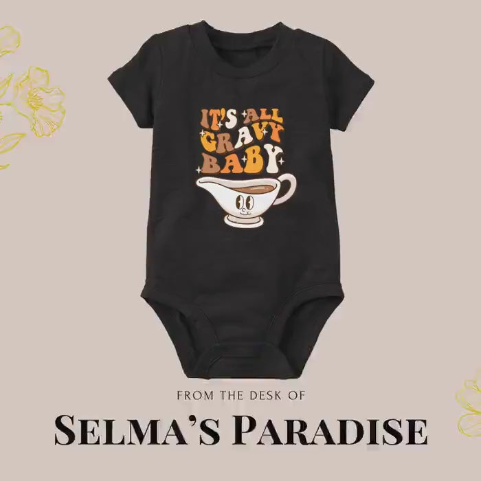 Personalized 'It's All Gravy Baby' Onesie: Trendy Unisex Baby Bodysuit