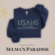 Personalized Embroidered Floral Crew-Neck Sweatshirt, NSU Psychology Long Sleeve College Sweater, Unisex Casual Pullover