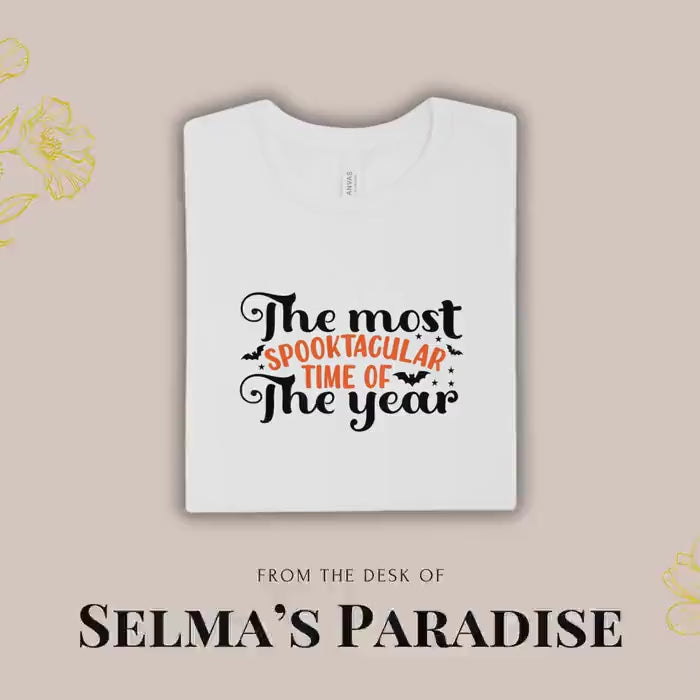 Personalized Halloween T-Shirt: Spooky Time Custom Unisex Tee