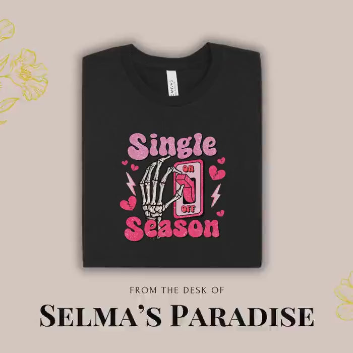 Personalized Valentine T-Shirt: Single Season Design, Unisex Cotton Blend Tee