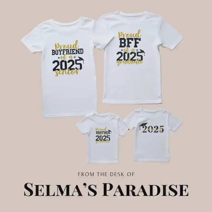Matching Family Graduation T-Shirts: Class of 2024 Cotton Tee