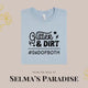 Dad of Both T-Shirt: Glitter & Dirt Design, Personalized Short Sleeve Tee