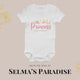 Princess Arrival Onesie: Personalized Baby Bodysuit, Custom Clothes