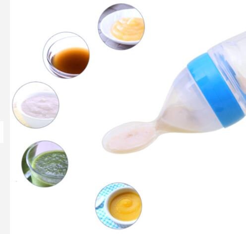 Food Dispensing, Infants Silicone Baby Feeding Bottles