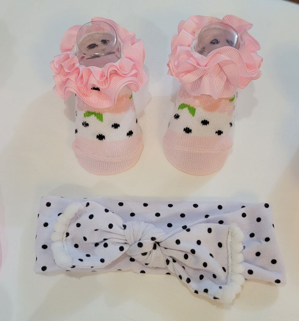 Baby Girl Socks Set with Headband