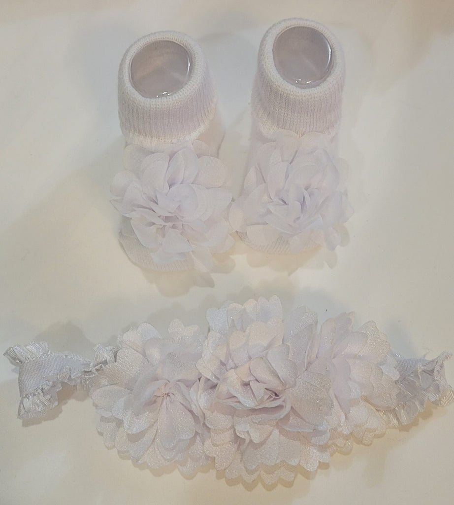 Baby Girl Socks Set with Headband