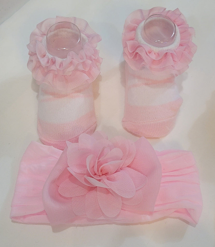 Baby Girl Socks Set with Headband