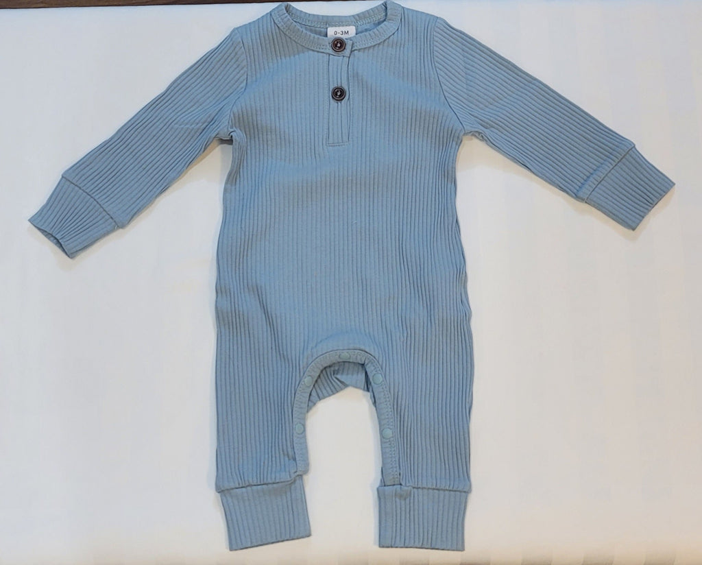 Cotton Knitted Style Cardigan Long Sleeve Jumpsuit