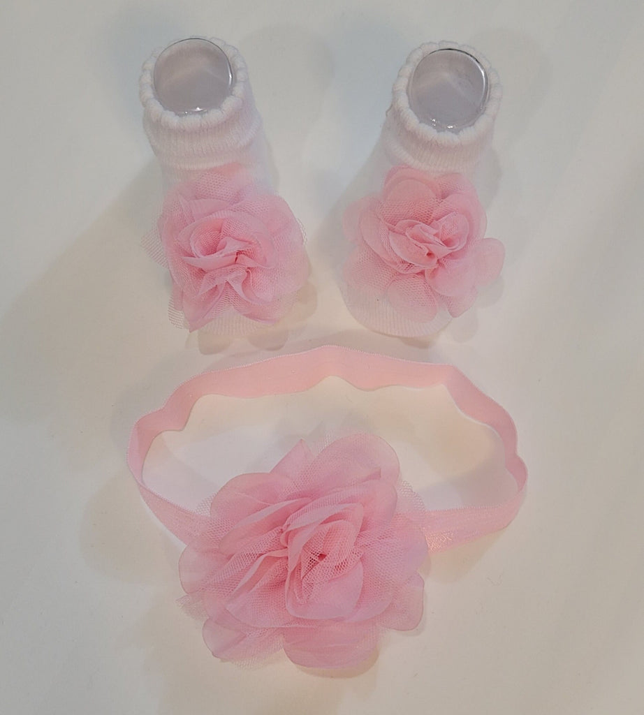 Baby Girl Socks Set with Headband