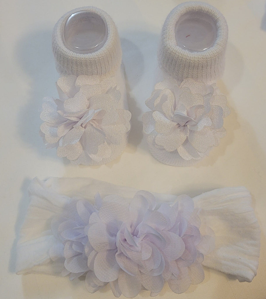Baby Girl Socks Set with Headband