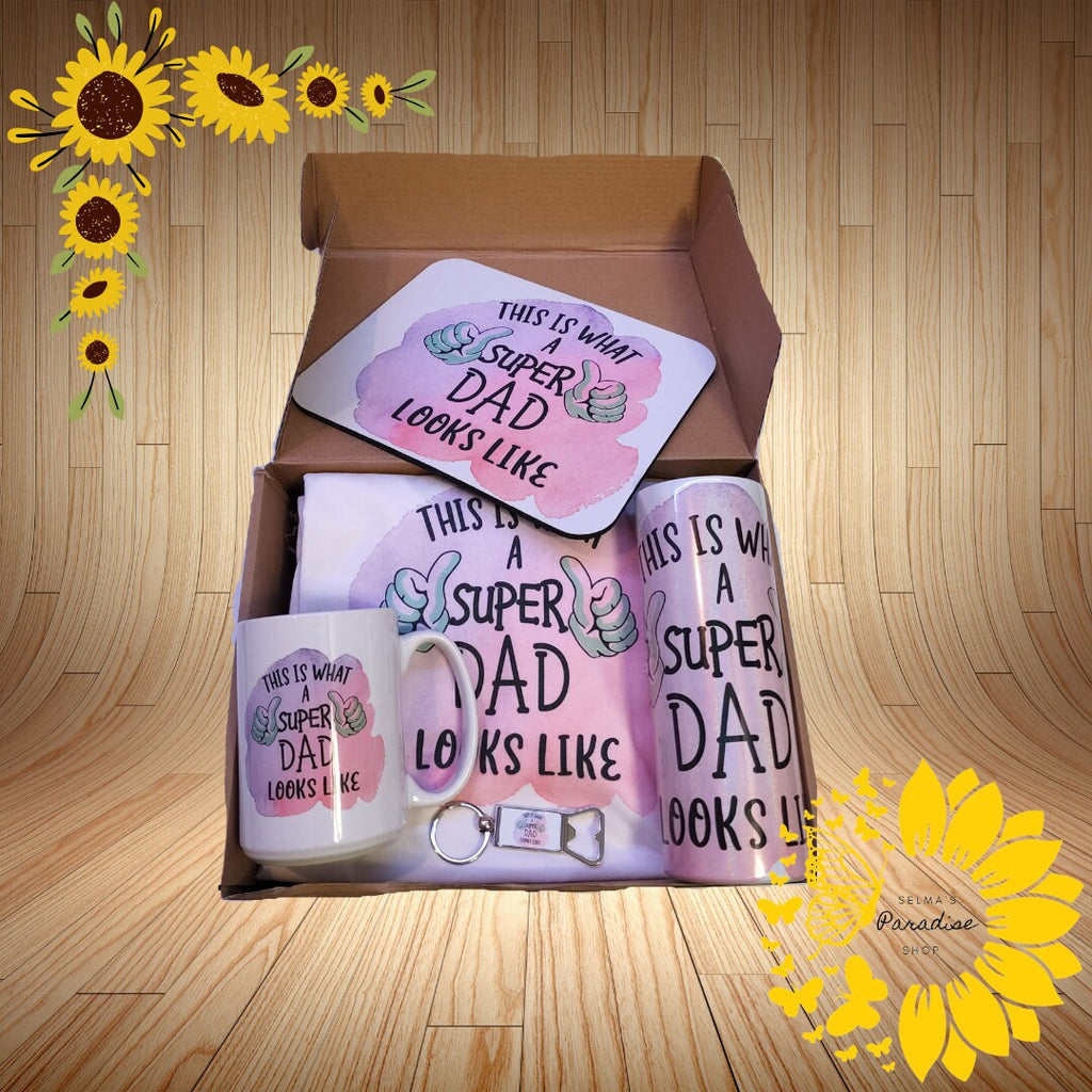 Fathers Day(Gift Set) What a father Looks like Design