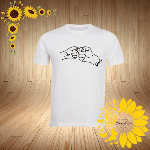 Dads Custom Personalized Fist T-Shirt Design