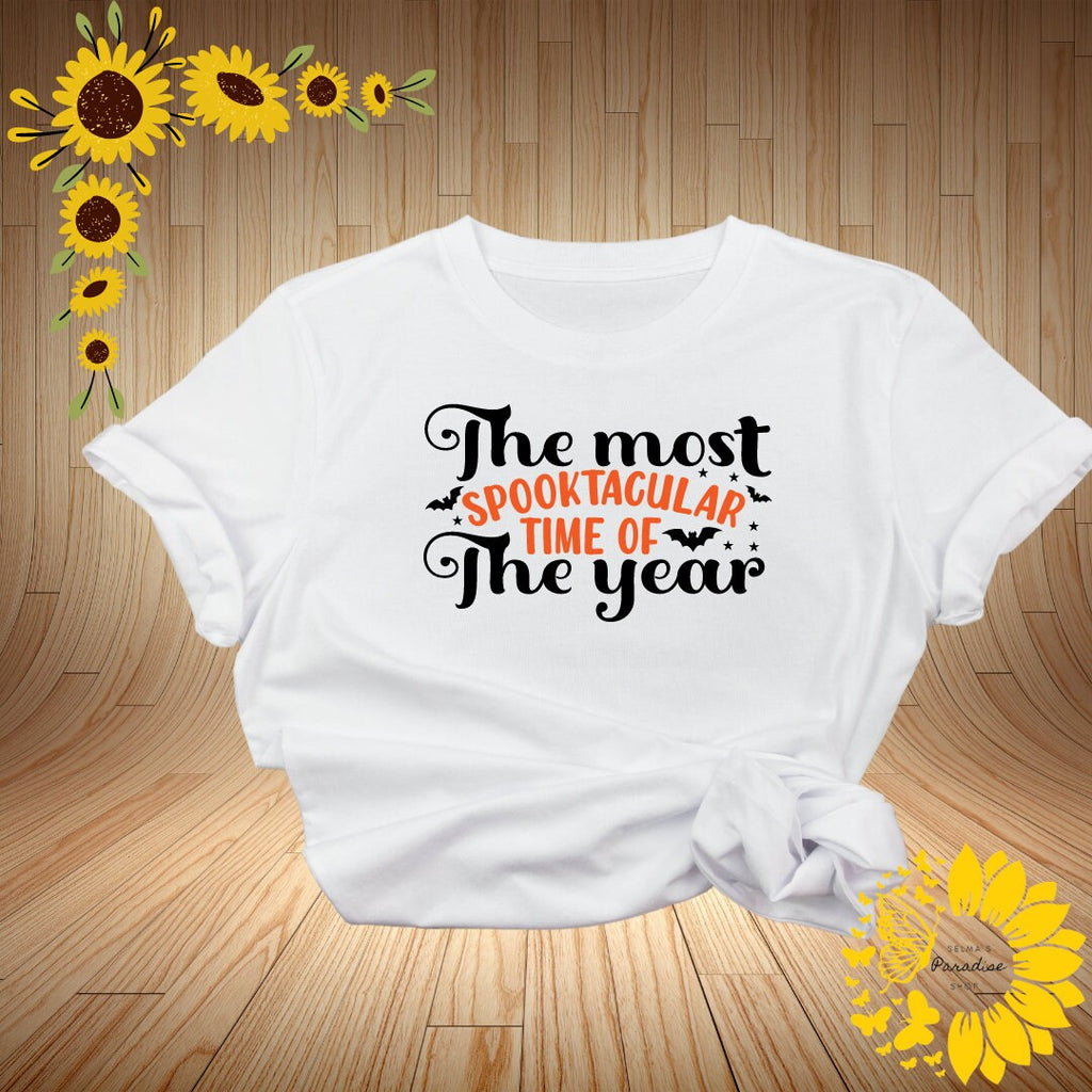 The Spooky Time Custom Personalized Shirt, Custom Unisex Tshirst for him and her, Make your Own Tshirt, Personalized Gift, Holiday Tshirt